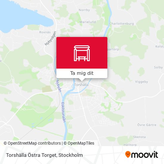 Torshälla Östra Torget karta