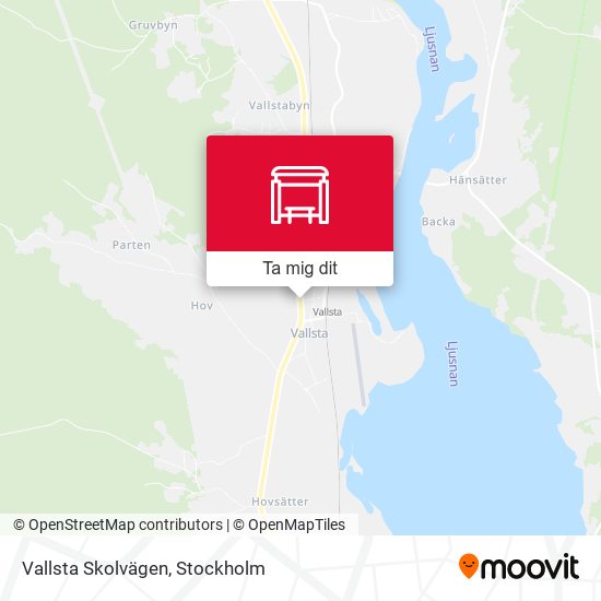 Vallsta Skolvägen karta