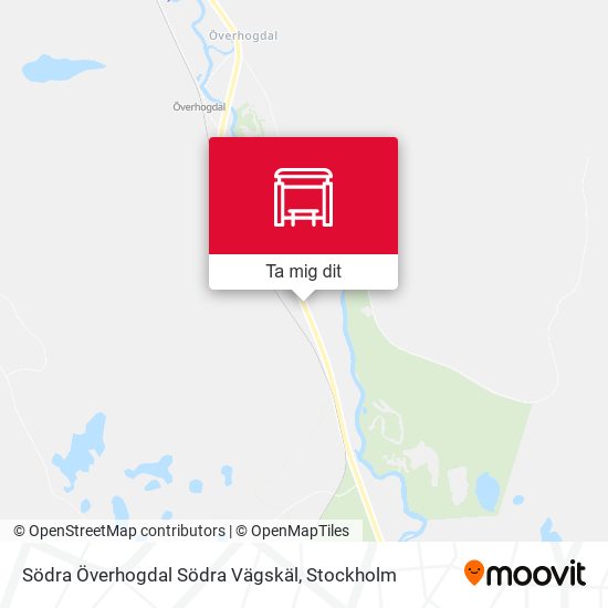 Södra Överhogdal Södra Vägskäl karta