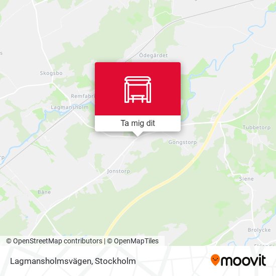 Lagmansholmsvägen karta