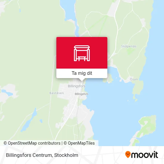 Billingsfors Centrum karta