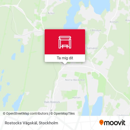Rostocks Vägskäl karta