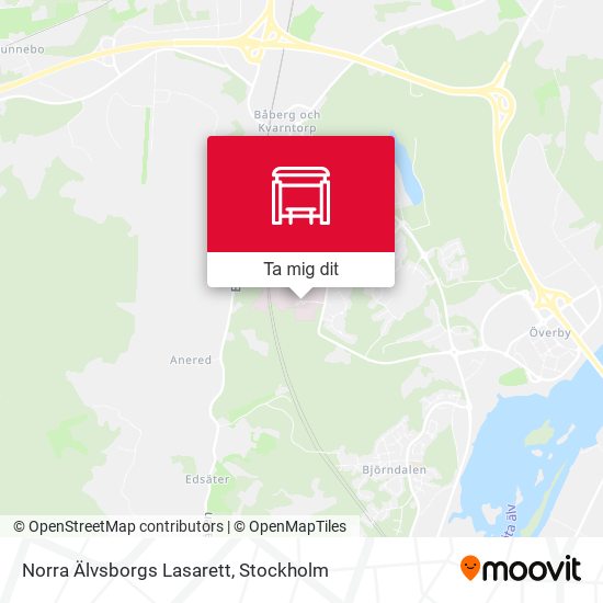 Norra Älvsborgs Lasarett karta