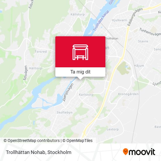 Trollhättan Nohab karta