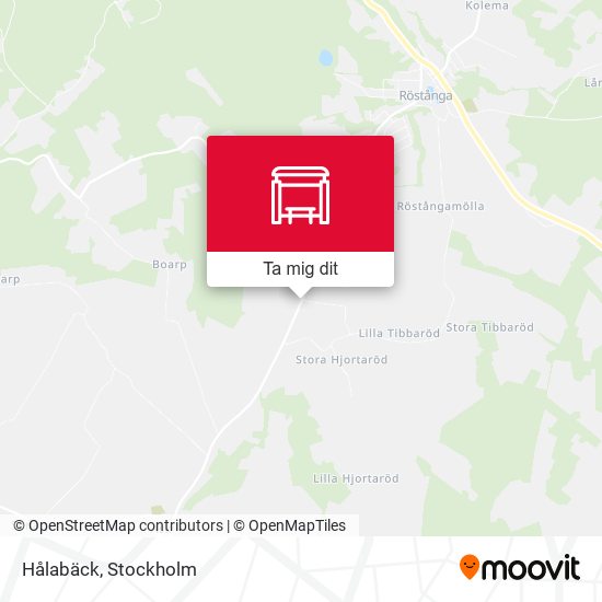 Hålabäck karta