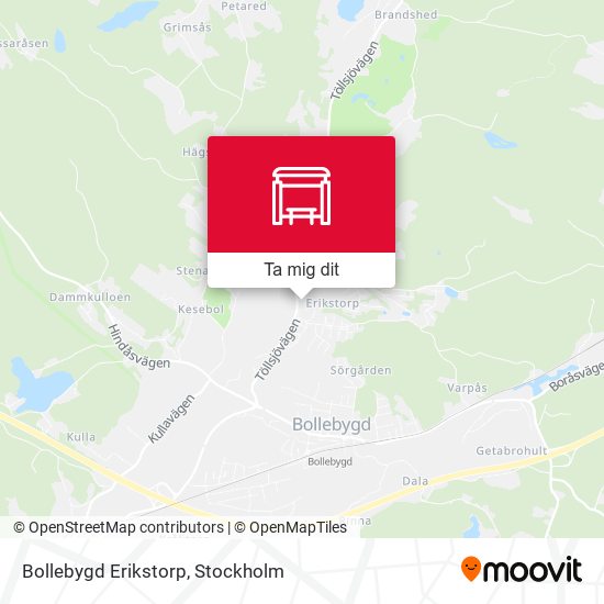 Bollebygd Erikstorp karta
