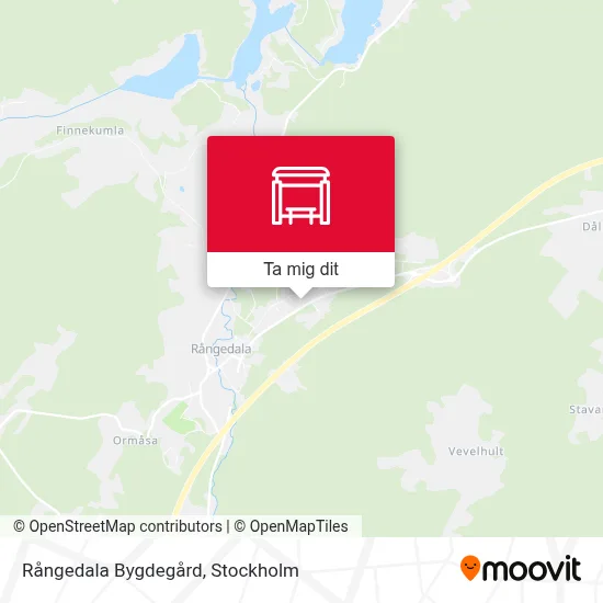 Rångedala Bygdegård karta