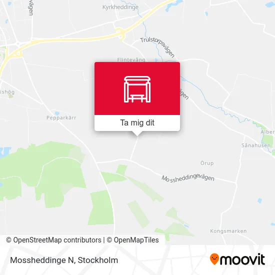Mossheddinge N karta