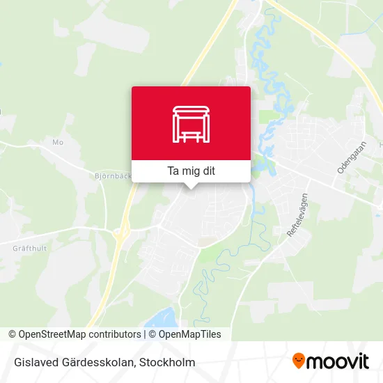 Gislaved Gärdesskolan karta