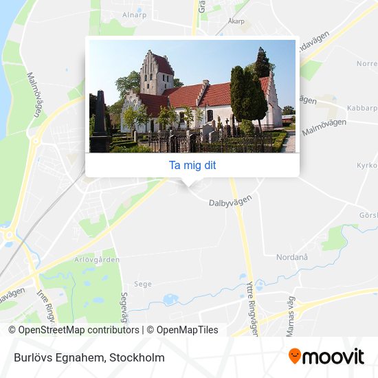Burlövs Egnahem karta