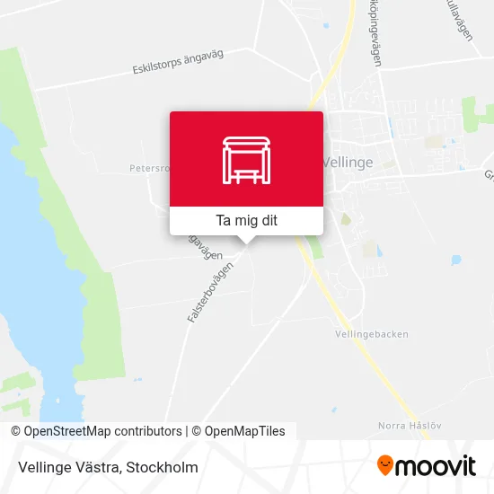 Vellinge Västra karta