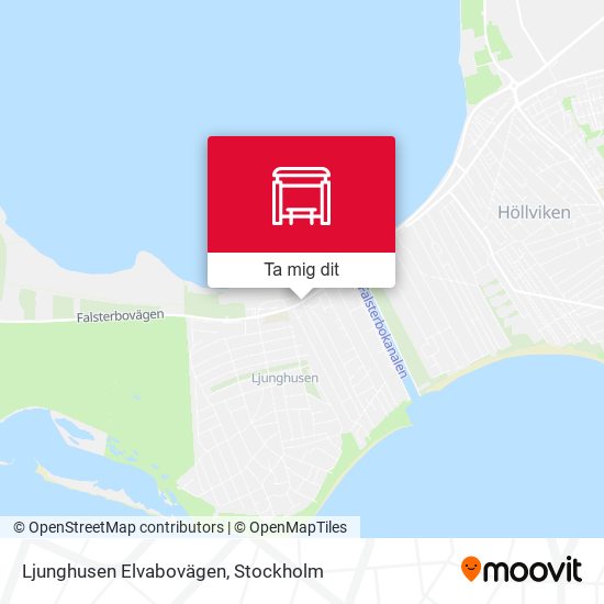 Ljunghusen Elvabovägen karta