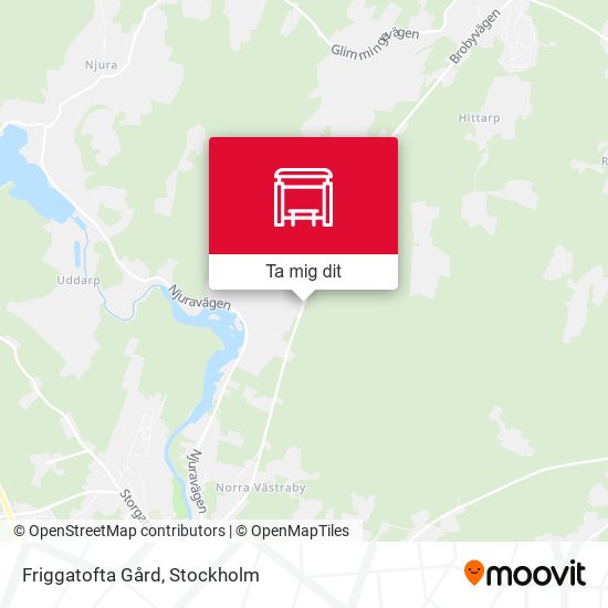 Friggatofta Gård karta