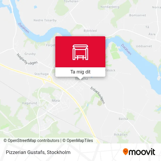 Pizzerian Gustafs karta
