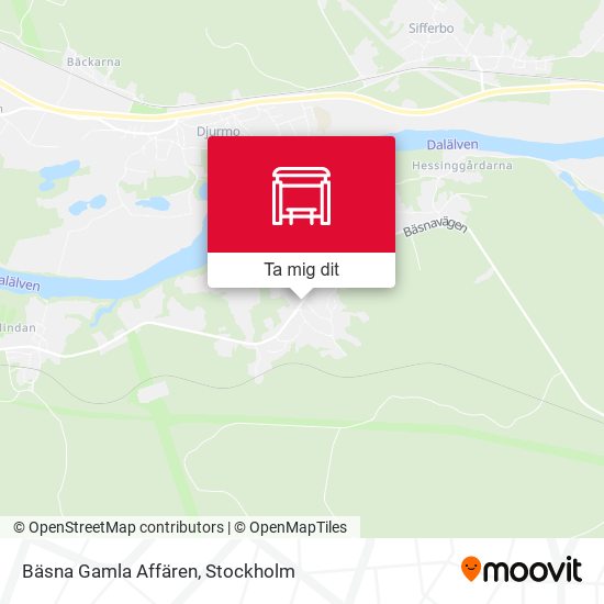 Bäsna Gamla Affären karta