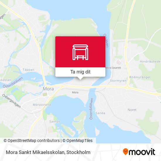 Mora Sankt Mikaelsskolan karta