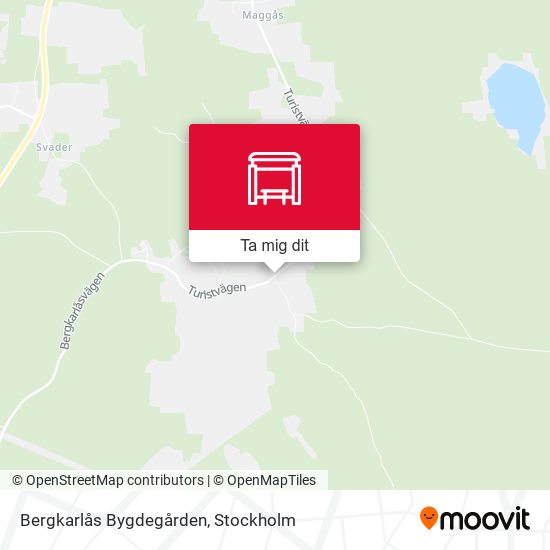 Bergkarlås Bygdegården karta