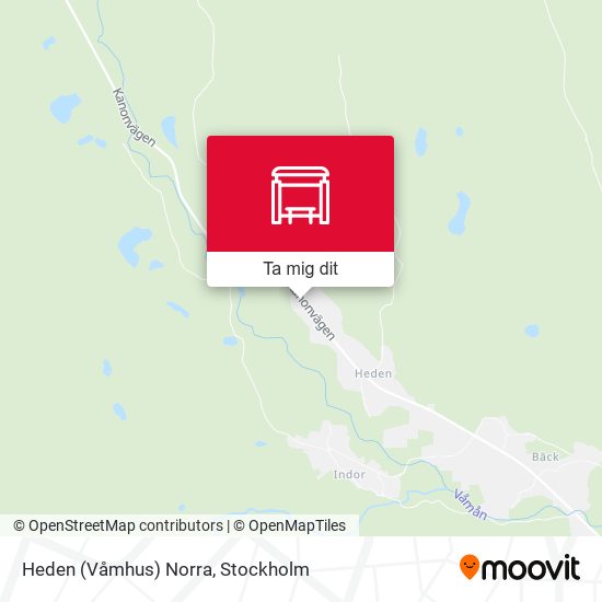 Heden (Våmhus) Norra karta