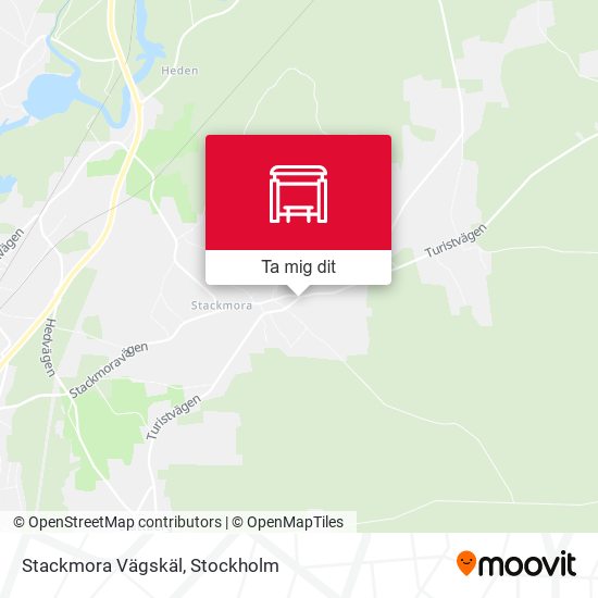 Stackmora Vägskäl karta