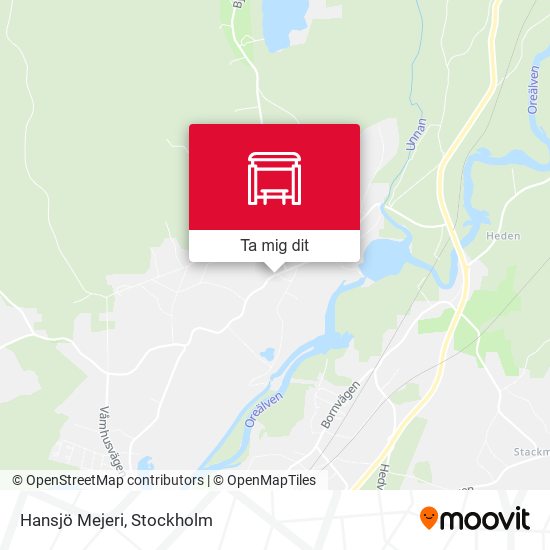 Hansjö Mejeri karta