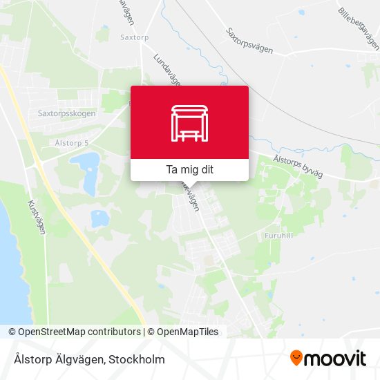 Ålstorp Älgvägen karta