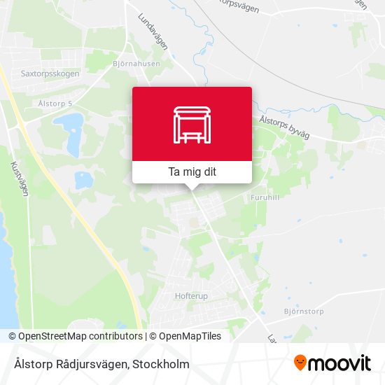 Ålstorp Rådjursvägen karta