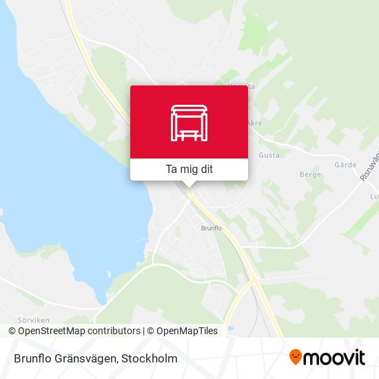 Brunflo Gränsvägen karta