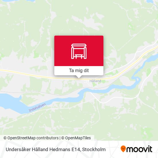 Undersåker Hålland Hedmans E14 karta