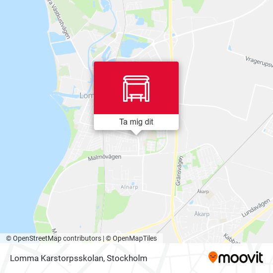 Lomma Karstorpsskolan karta