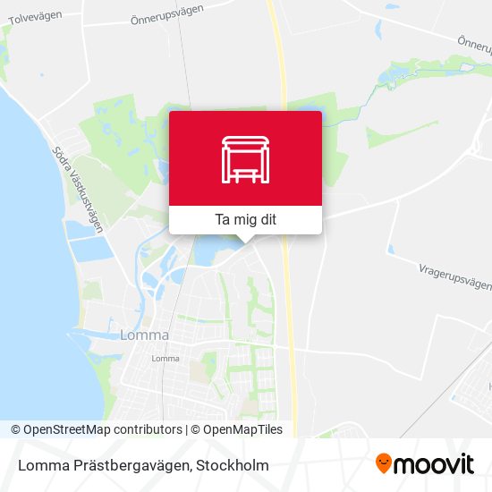 Lomma Prästbergavägen karta