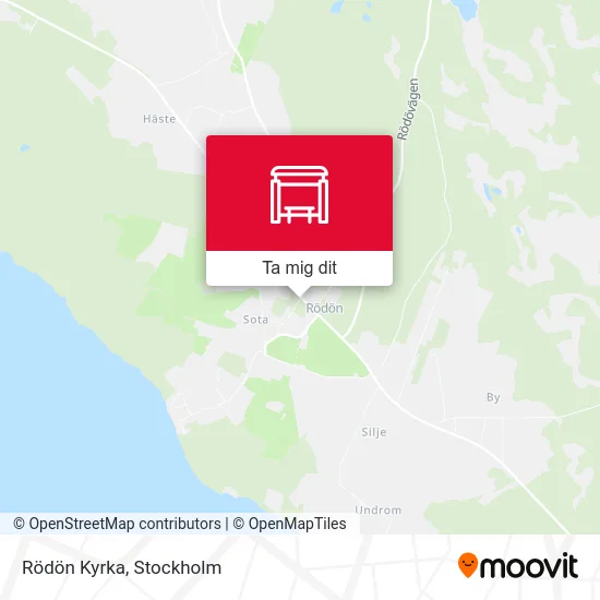 Rödön Kyrka karta