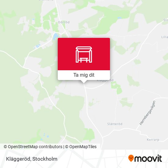 Kläggeröd karta