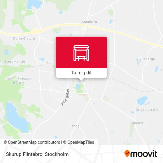 Skurup Flintebro karta