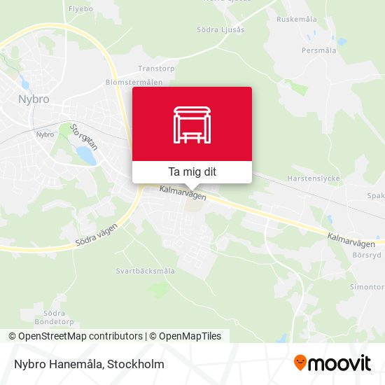 Nybro Hanemåla karta