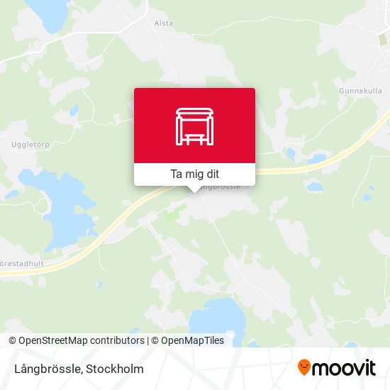 Långbrössle karta