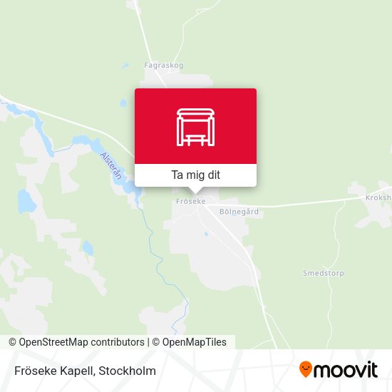 Fröseke Kapell karta