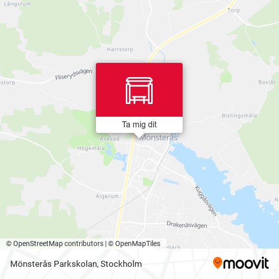 Mönsterås Parkskolan karta