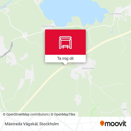 Mästreda Vägskäl karta