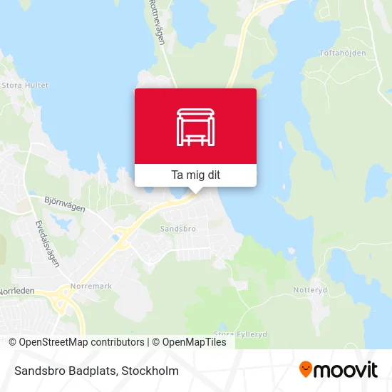 Sandsbro Badplats karta