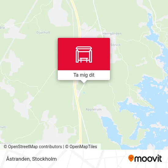 Åstranden karta