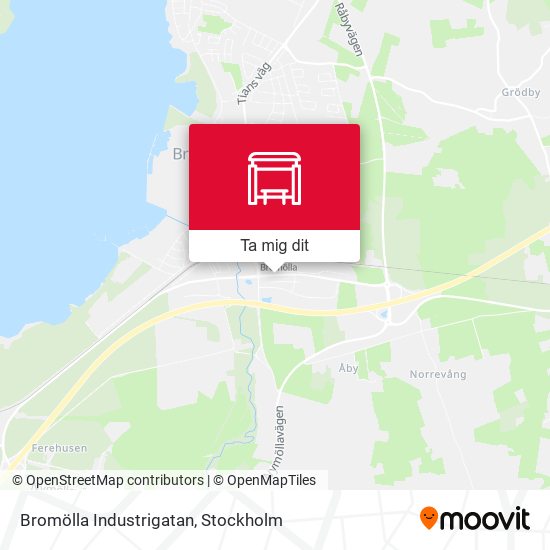 Bromölla Industrigatan karta