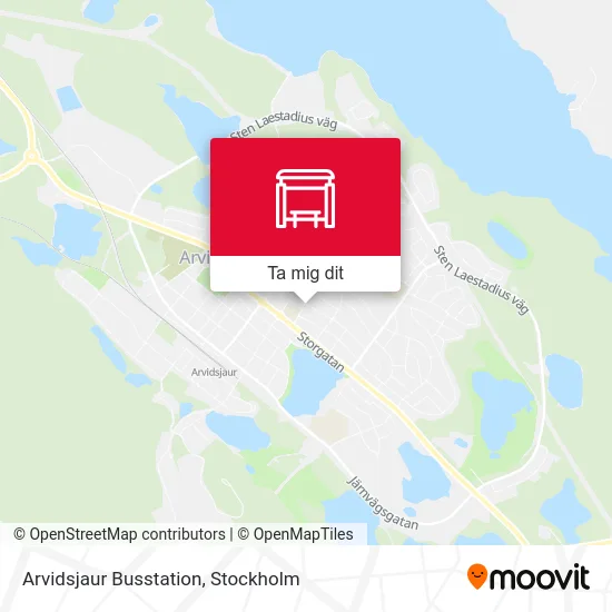 Arvidsjaur Busstation karta