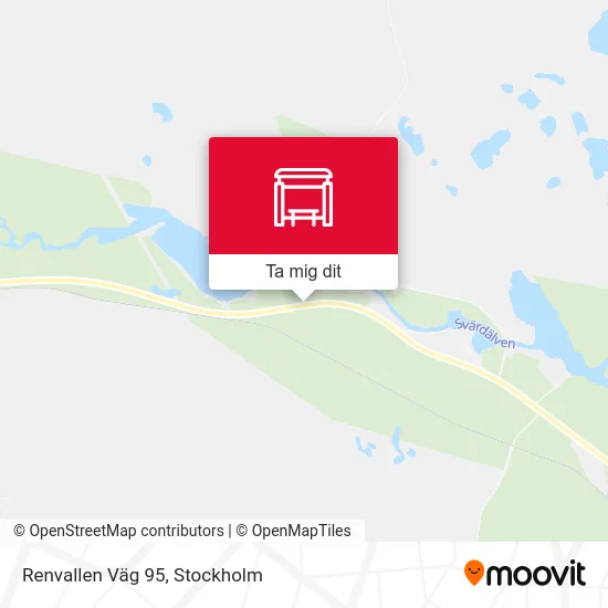 Renvallen Väg 95 karta