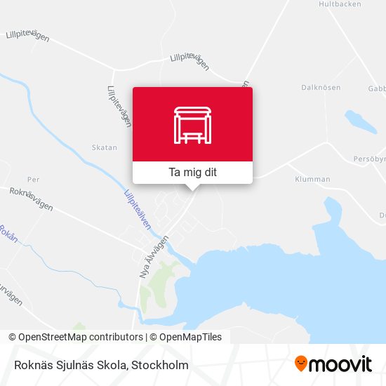 Roknäs Sjulnäs Skola karta