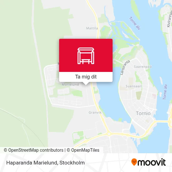 Haparanda Marielund karta