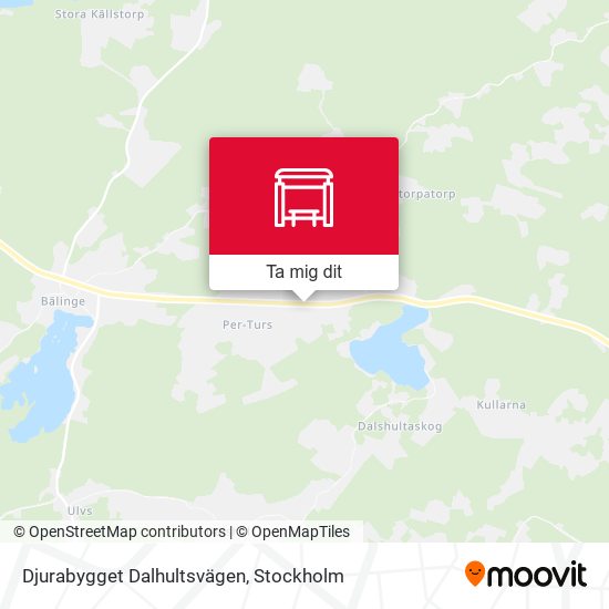 Djurabygget Dalhultsvägen karta