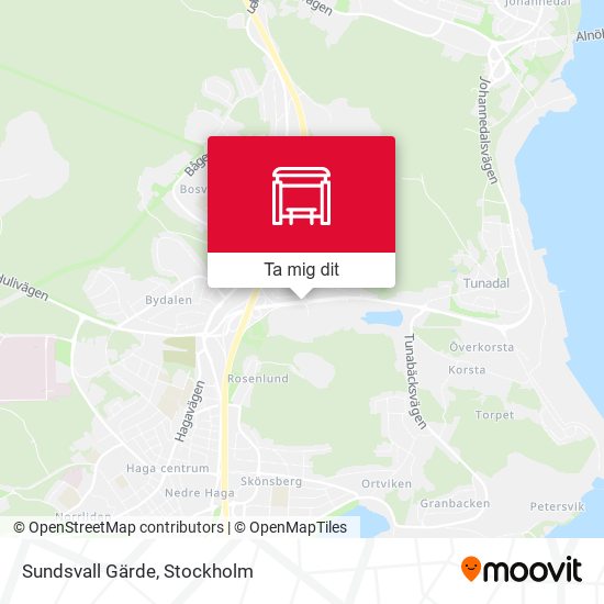Sundsvall Gärde karta