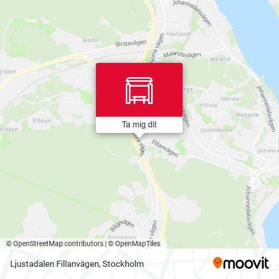 Ljustadalen Fillanvägen karta
