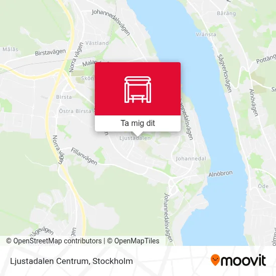 Ljustadalen Centrum karta