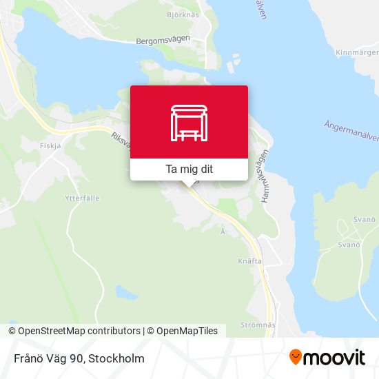 Frånö Väg 90 karta